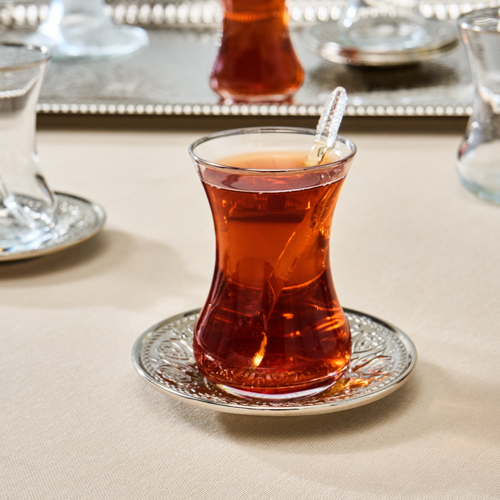 Karaca Deniz 19-Piece Tea Set with Serving Tray for 6, 8683650382492 3 Karaca Deniz 19-Piece Tea Set with Serving Tray for 6, 8683650382492 - Image 3