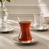 Karaca Ada Platinum 18-Piece Tea Set for 6, 8683650382515