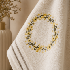Alternative view of Karaca Home Tina 2-Piece Embroidered Hand & Face Towel Set, 8680214389102