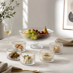 Karaca Andre 7-Piece Glass Catering & Presentation Set, 153.09.01.3416