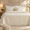 Karaca Home Glory 7-Piece Double Duvet Set – Ecru, 8680214364765