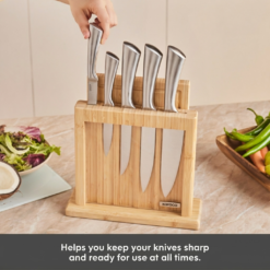 Alternative view of Karaca Samurai Nagoya Vigor Japanese Steel 7-Piece Knife Set and Cutting Board, 153.09.01.4079