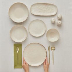 Alternative view of Karaca Earth Collection Aria 55-Piece 12-Person Dinner Set, Beige, 8683650346531