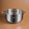 Karaca Premium Stainless Steel Pot 34 cm, 8683650326052 5 karaca macka celik tencere 34 cm gold 000001000185997010 1
