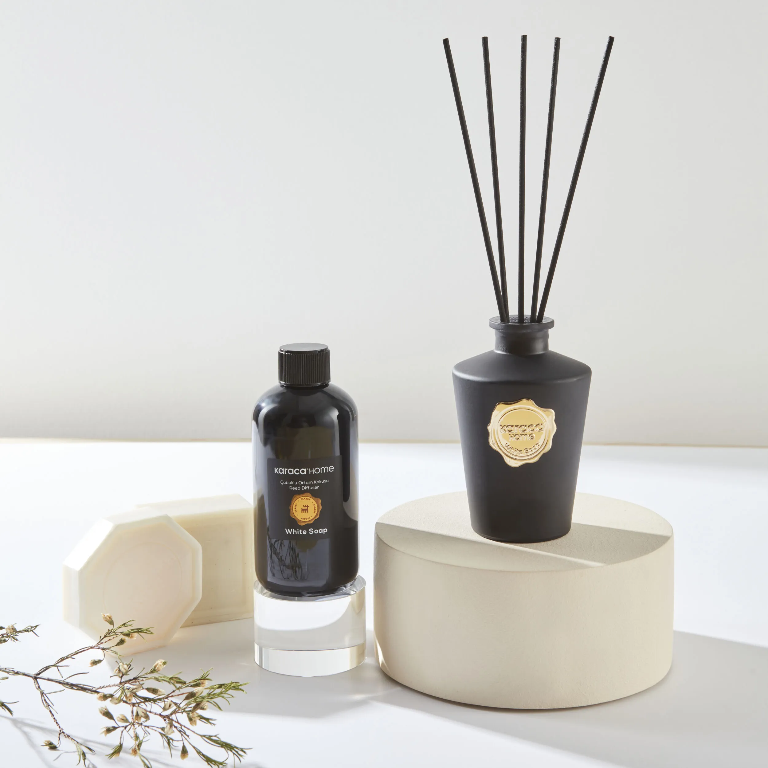 Karaca Home Classy White Soap Reed Diffuser 200 ml, 153.09.01.7150 3 Karaca Home Classy White Soap Reed Diffuser 200 ml, 153.09.01.7150 - Image 3