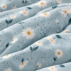 Karaca Home Daisy Blue 100% Cotton Single Duvet Cover Set 160 × 220 cm, 200.22.08.0036 11 Karaca Home Daisy Blue 100% Cotton Single Duvet Cover Set 160 × 220 cm, 200.22.08.0036 - Image 3