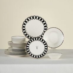 Karaca Elegance Bone 24-Piece Dinner Set for 6 People | Bone Porcelain Tableware, 153.03.06.2400