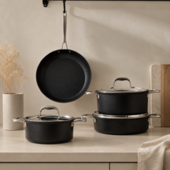 Karaca BioDiamond Pro Induction Base 7-Piece Cookware Set, 153.03.07.7040