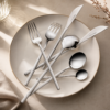 Karaca Focus 84-Piece Stainless Steel Cutlery Set for 12 People | Platinum Finish, 153.03.08.1807 8 Karaca Focus 84-Piece Stainless Steel Cutlery Set for 12 People | Platinum Finish, 153.03.08.1807 - Image 2