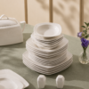 Karaca Deren Square Bone 60-Piece Dinner Set for 12 People – Elegant White Embossed Porcelain, 153.03.08.2652 - Image 3