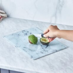 Alternative view of Karaca Ayaz Glass Cutting Board 25x35 cm | Marble Pattern Non-Slip Board, 153.03.08.2745