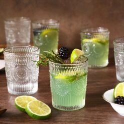 Alternative view of Karaca Sunflower 6-Piece Gold Water Glass Set 250 ml | Elegant Glassware, 153.03.08.4346