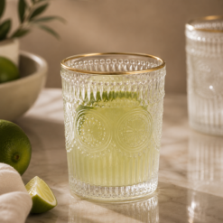 Alternative view of Karaca Sunflower 6-Piece Gold Water Glass Set – 250 ml, 153.03.08.4346