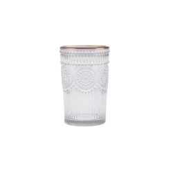 Alternative view of Karaca Sunflower Set of 6 Gold-Rimmed Beverage Glasses 332 ml | Elegant Glass Set, 153.03.08.4347