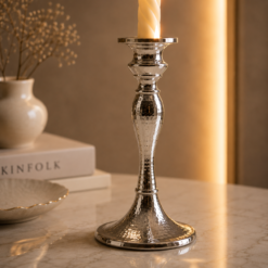 Karaca Home Rena Candlestick 26 cm – Silver, 153.09.01.2144