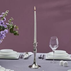 Karaca Home Rena Candlestick 22 cm - Silver, 153.09.01.2159