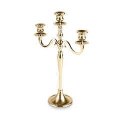 Karaca Home Rena Triple-Holder Candlestick 44.5 cm - Gold, 153.09.01.2160