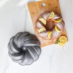 Alternative view of Karaca Cake Pro Braided Cast Aluminum Cake Pan - Anthracite 26 cm | Non-Stick Bakeware, 153.09.01.2230