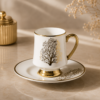 Karaca Afra 6-Piece Coffee Cup Set with Saucers 90 ml, 153.09.01.3648 5 153.09.01.3648 3