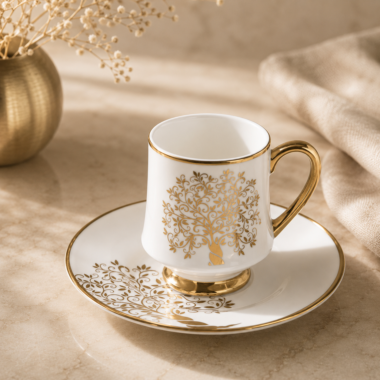 Karaca Autumn 6-Piece Coffee Cup Set 90 ml, 153.09.01.3649 3 Karaca Autumn 6-Piece Coffee Cup Set 90 ml, 153.09.01.3649 - Image 3