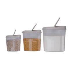 Alternative view of Karaca Terra 3-Piece Storage Container Set | Multi-Size Kitchen Storage Jars, 153.09.01.4787