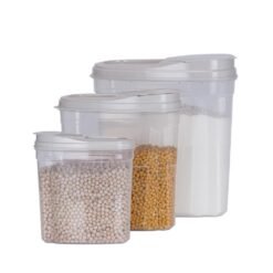 Karaca Terra 3-Piece Storage Container Set | Multi-Size Kitchen Storage Jars, 153.09.01.4787