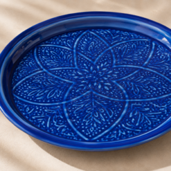 Alternative view of Karaca Home Donna Navy Blue Decorative Tray 30 cm, 153.09.01.5773
