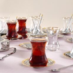 Alternative view of Karaca Alba Gold 40-Piece Tea Set | 18/10 Stainless Steel Elegant Tea Service, 153.09.01.6070