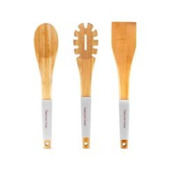 Alternative view of Karaca Crick Crack Harmony 3-Piece Serving Set | Silicone and Bamboo Handles, 153.09.01.6212