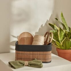 Karaca Home Gillina Bamboo Storage Organizer 28x18 cm, 153.09.01.6658