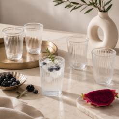 Karaca Gordes 6-Piece Glass Beverage Set – 370 ml, 153.09.01.8044