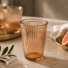 Karaca Gordes 6-Piece Amber Glass Beverage Set – 370 ml, 153.09.01.8045 - Image 2