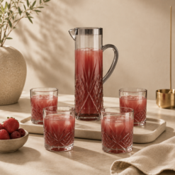 Karaca Foret 5-Piece Anthracite Acrylic Pitcher Set – 1.5 L, 153.09.01.8540