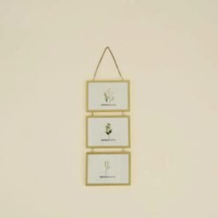 Alternative view of Karaca Home Magic 3-Piece Vertical Wall Photo Frame Set - Gold | Wide-Frame Structure Design, 153.09.01.8722