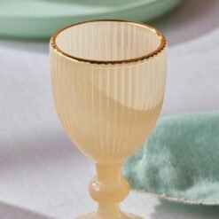 Alternative view of Karaca Rocco 6-Piece Coffee Side Glass Set 60 ml, Sugar Gold Rim | Colored Glass, 153.09.01.8965