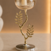 Karaca Home New Year Carmenta Glass Candle Holder 26 cm - Silver/Gold, 153.09.01.9496 3 153.09.01.9496 1