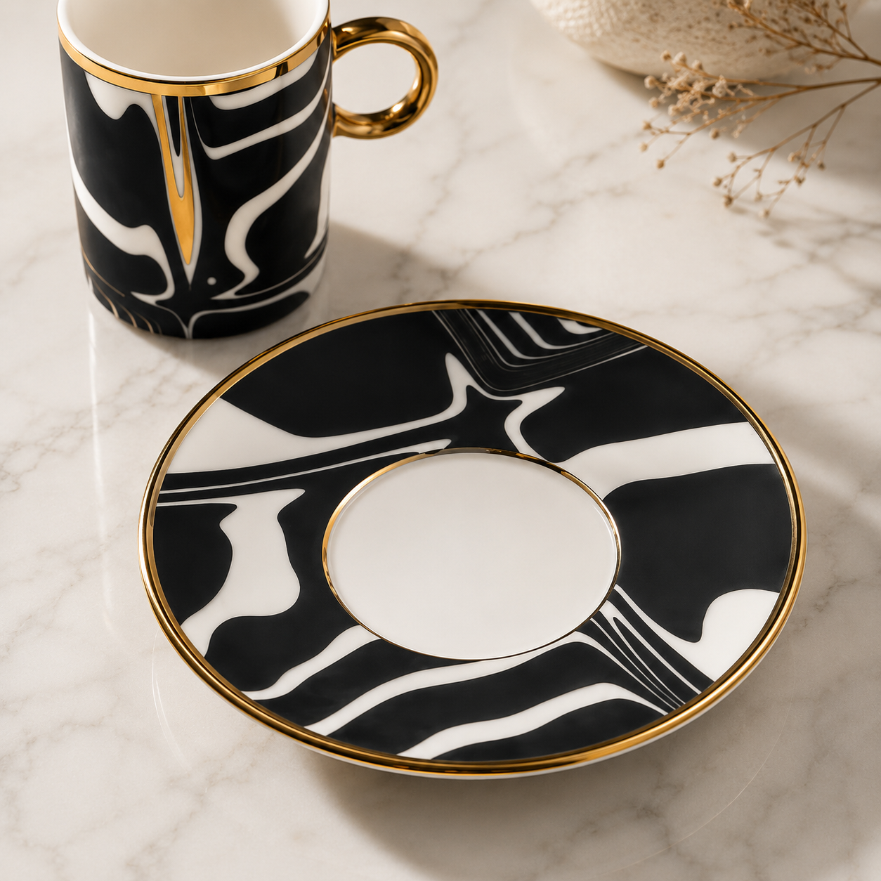 Karaca Tales 6-Piece Coffee Cup Set 90 ml, 153.09.01.9514 2 Karaca Tales 6-Piece Coffee Cup Set 90 ml, 153.09.01.9514 - Image 2