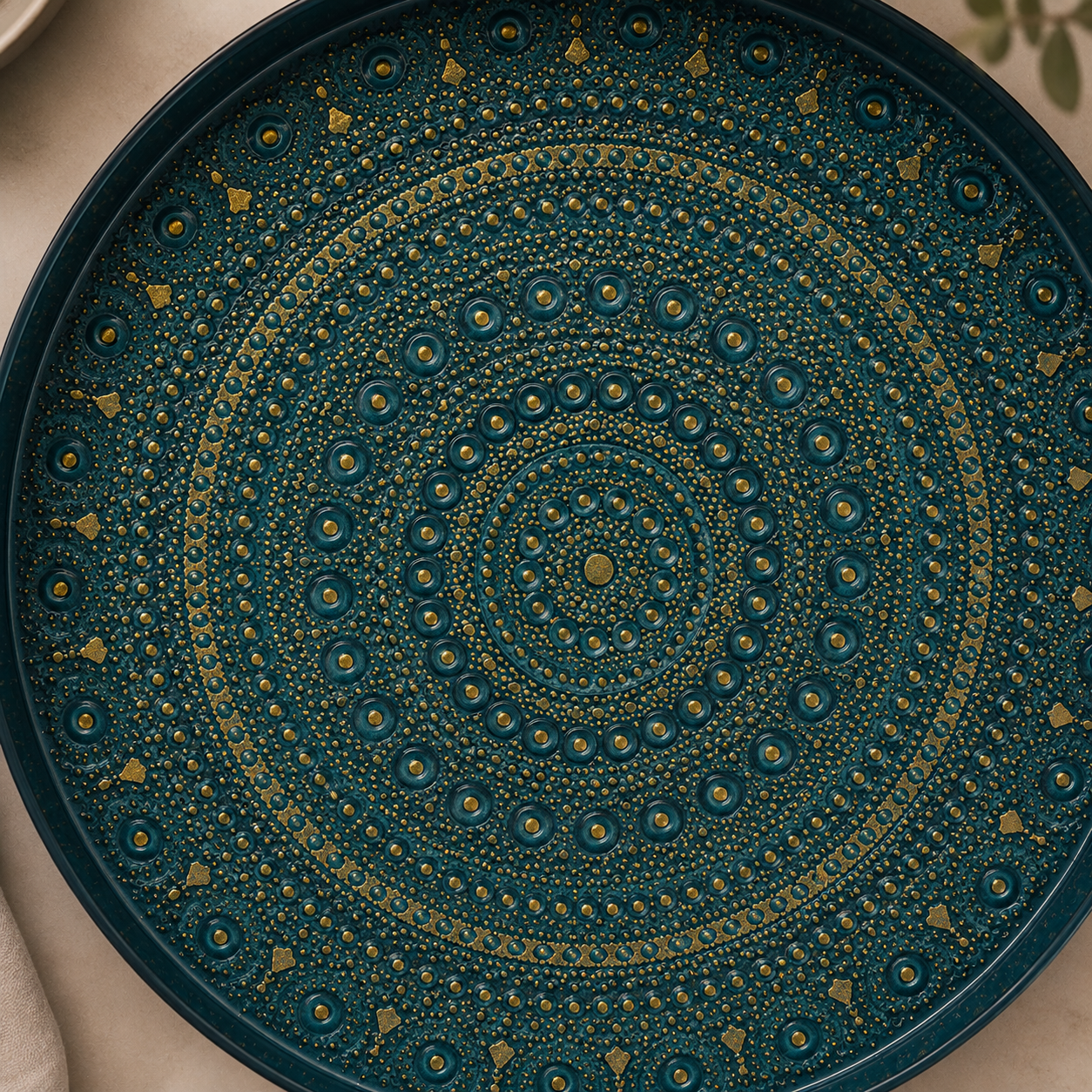 Karaca Rashel Decorative Tray 35 cm, 153.20.01.0374 2 Karaca Rashel Decorative Tray 35 cm, 153.20.01.0374 - Image 2