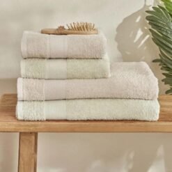 Alternative view of Karaca Sarah Anderson Alven 4-Piece Bath Set - Mint/Beige, 160.22.08.0059