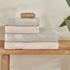 Alternative view of Karaca Sarah Anderson Alven 4-Piece Bath Set - Pink/Grey, 160.22.08.0060