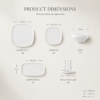 Karaca Forever White Bone Series 28-Piece Tableware Set – Porcelain Dining Set, 153.09.01.6011 8 Karaca Forever White Bone Series 28-Piece Tableware Set – Porcelain Dining Set, 153.09.01.6011 - Image 4