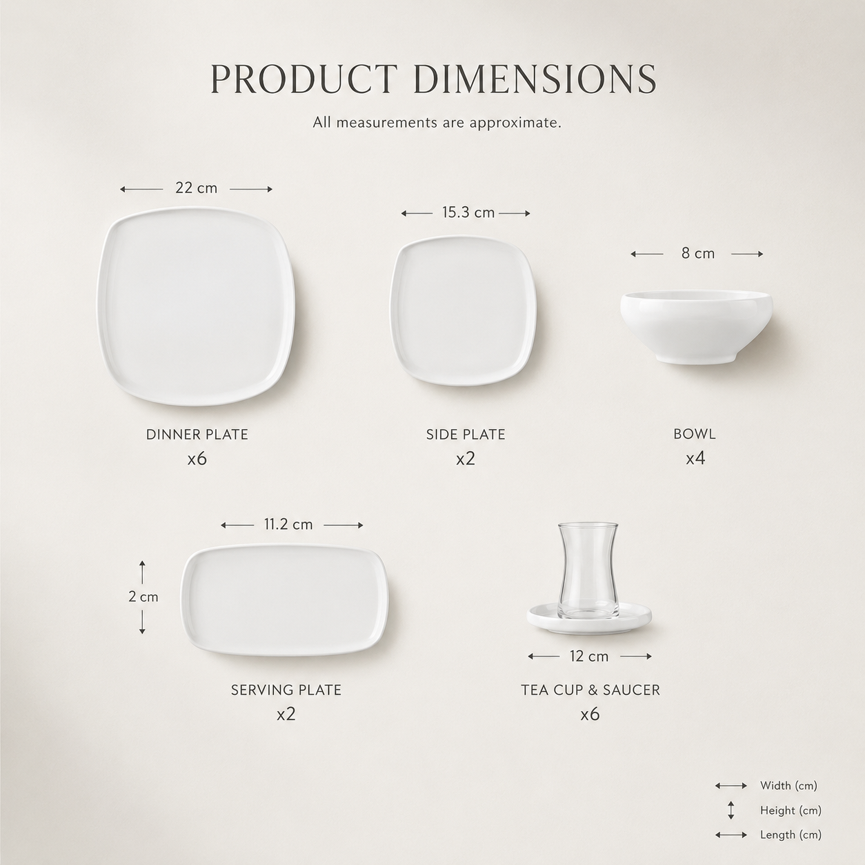 Karaca Forever White Bone Series 28-Piece Tableware Set – Porcelain Dining Set, 153.09.01.6011 4 Karaca Forever White Bone Series 28-Piece Tableware Set – Porcelain Dining Set, 153.09.01.6011 - Image 4