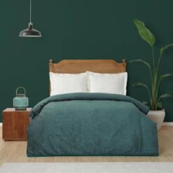 Karaca Home Scala Embossed Double Blanket 200x220 cm - Green, 200.18.01.0985