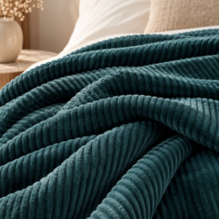 Alternative view of Karaca Home Joena Petrol Double Blanket 200 × 220 cm, 200.21.01.0129