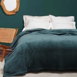 Karaca Home Joena Petrol Double Blanket 200x220 cm - Lightweight Soft Polyester, 200.21.01.0129