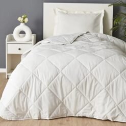 Karaca Home Microfiber White Winter Single Duvet 155x215 cm - Warm and Lightweight Comfort, 200.22.02.0046