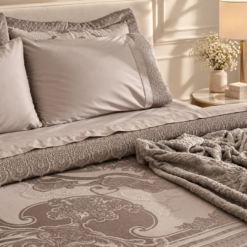 Alternative view of Karaca Home Valeria Grey Queen 8-Piece Bridal Bedding Set, 200.22.04.0331