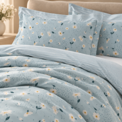 Alternative view of Karaca Home Daisy Blue 100% Cotton Single Duvet Cover Set 160 × 220 cm, 200.22.08.0036