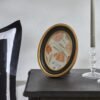 Karaca Home Lyon Oval Photo Frame 13x18 cm - Black/Gold, 200.22.11.0017