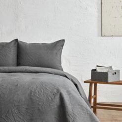 Alternative view of Karaca Home Sonnia Anthracite Double Bedspread Set 250x260 cm - 2 Pillowcases Included, 200.22.11.0232